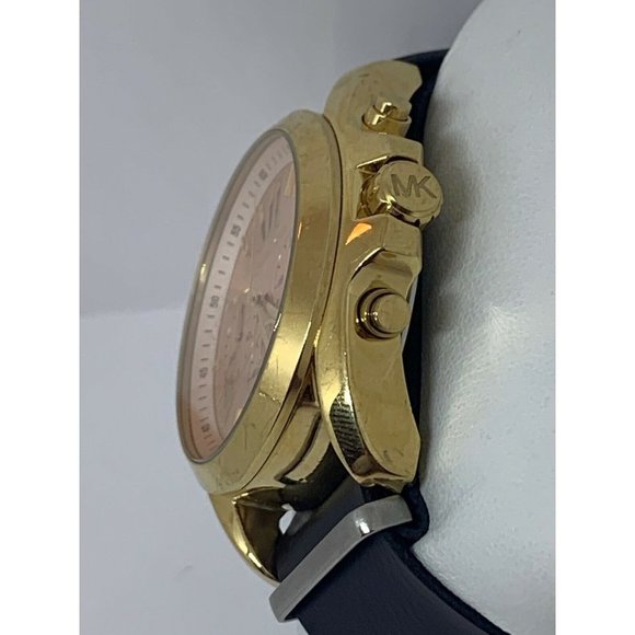 Michael Kors MK6359 Women's Leather Analog Pink Di - Picture 3 of 11